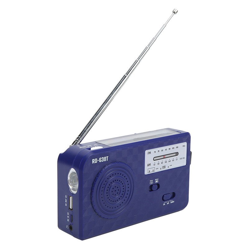 Hand Crank Solar Radio Multifunctional Emergency Radio With LED Flashlight