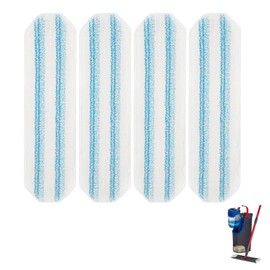 4 PCS Replacement Mop Pads for Vileda H2PrO & for O-Cedar H2PrO, Washable Reusable Microfiber Mop Pad | Safe on Wood Floors, Vinyl, Tile, Baseboards, Walls