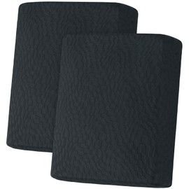 Ystyle Sofa Seat Cushion Cover, Stretch, Sofa Seat Cover, Elastic Cushion Covers, Sofa Seat Cushion, Sofa Cover, Couch Cover, Protective Cover, Sofa Protector (Dark Grey, 1 Seater x 2)