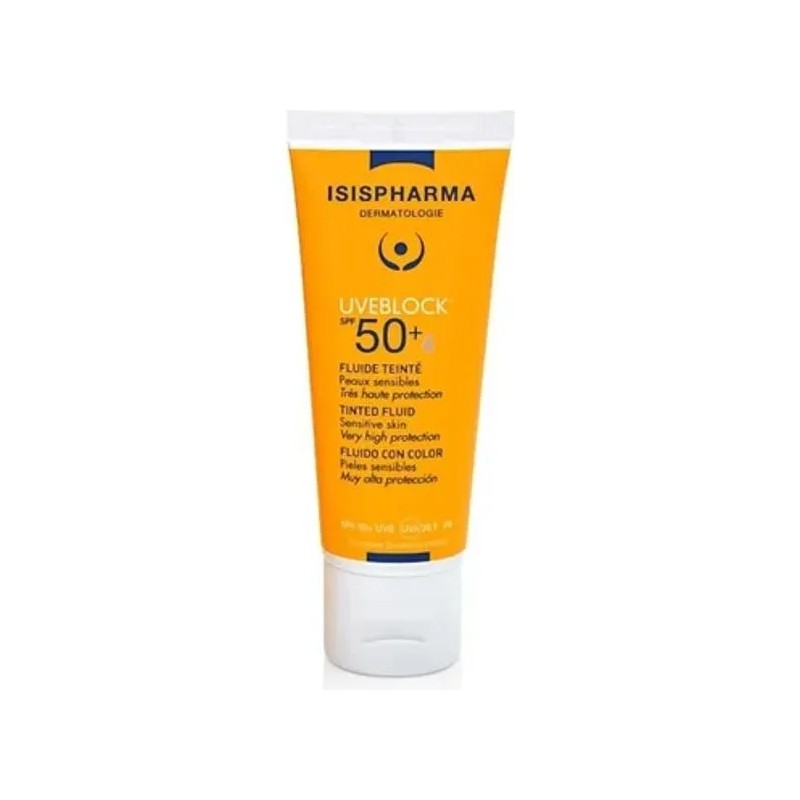 Uveblock 50+ Muy Alta Protección Solar Fluido Con Color