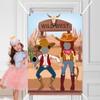 MELTELOT Western Party Photo Door Banner, 5x3ft Cowgirl Cowboy Party