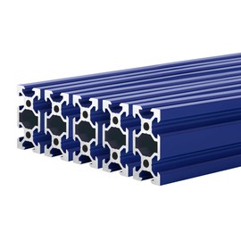 IXGNIJ 2040 V Slot Aluminum Extrusion European Standard Linear Rail for 3D Printer Parts and CNC DIY Blue 5X2000mm