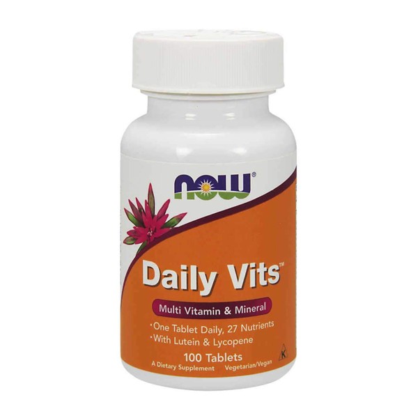 NOW Supplements, Daily Vits™, One Tablet Daily with Lutein & Lycopene, 250 Tablets