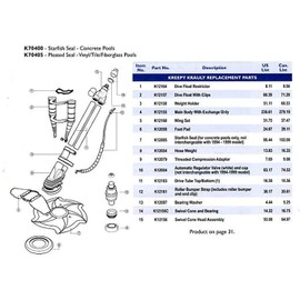 ATIE Pool Cleaner Wing Set K12160 K12060 Replacement for Pentair Kreepy Krauly Wing Set K12160 K12060