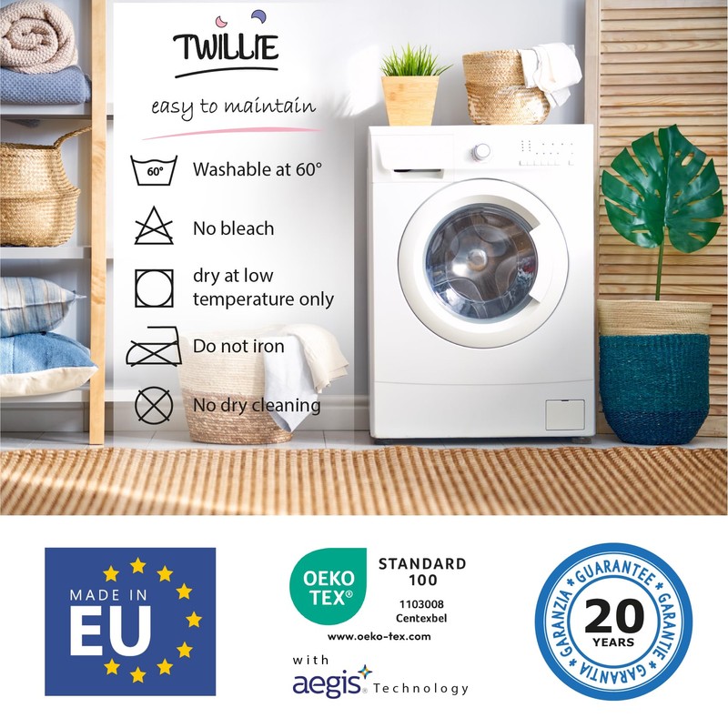 Twillie Waterproof Pillow Protectors (Pack of 2) – for 60