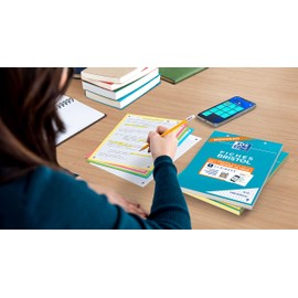 Oxford Index Card Pad 2.0 Punched 148 x 210 mm Small Squares 5 x 5 mm 30 Slots White