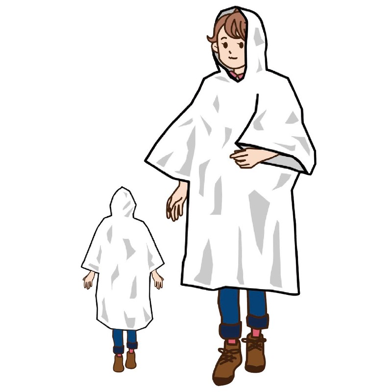 Boeki, 4 Layers, Silent, Cold Protection, Windproof, Aluminum Poncho