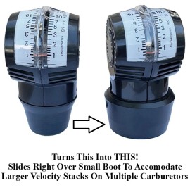 Dual Carburetor Synchronizer Adapter Boot Only For Weber, Stromberg, Solex