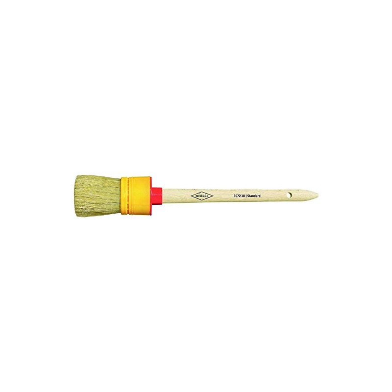 Wistoba 207210 Round Brush Size: 40 mm, Animal Hair, White