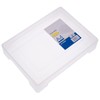 Operitacx Box Portable Art Scrapbook Storage Box Desktop Organiser File