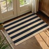 Lahome Striped Easy Jute Rug, 2x3 Entryway Rug Indoor Outdoor