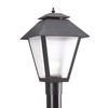 Generation Lighting 82065-12 Polycarbonate One-Light Outdoor Post Lantern Outside Lighting,