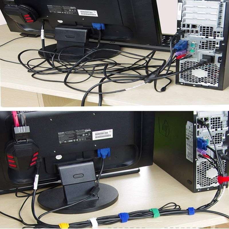 6 Inch Length Reusable Hook and Loop Cable Ties ，Strong