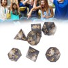 Polyhedral Dice Set Role Playing Epoxy Resin Transparent Skull Dice
