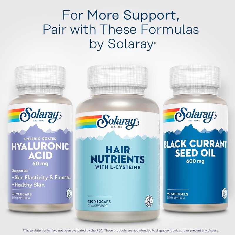 SOLARAY Hyaluronic Acid Triple Strength - Skin Elasticity and Firmness