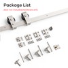 EaseLife 48"Brushed Nickel Bi-folding Sliding Barn Door Hardware Track Kit