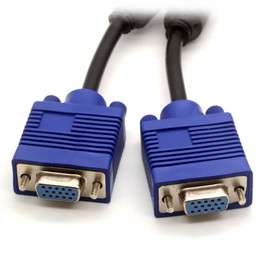 15P VGA Splitter Cable 1 Male to 2 Female Y Adapter Monitor Converter for PC Video Computer TV Projector (Black)