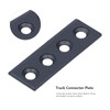Barn Door Rail Connecting Plates Set Carbon Steel 4 Hole