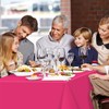 QIKSION Plastic Table Cloth Disposable 2 Pack, 54 x 108