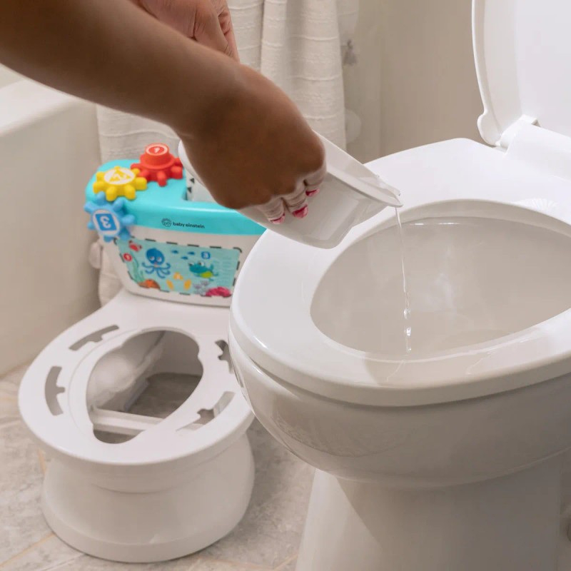 Baño Entrenador Baby Einstein 2 En 1 Adaptador Desmontable