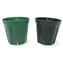 Slit Pot, Plastic Bowl, 2.4 inches (6 cm), Moss Green, 10 Pieces