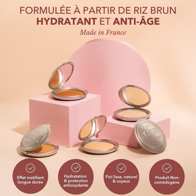 T. LeClerc Compact Powder Dermophilic Care Formula Universal Shade 00