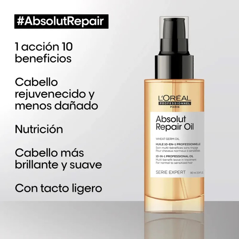 Aceite 10 en 1 L'Oréal Professionnel Absolut Repair 90ml