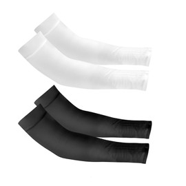 Teqooza Sun Protection Fingerless Gloves Summer Silky Cool Thin Cycling Gloves Stretch Touchscreen Driving Gloves for Ladies Women, 2 Pairs