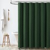 Dynamene Stall Fabric Shower Curtain, 54x78 Inch Boho Tufted Chevron
