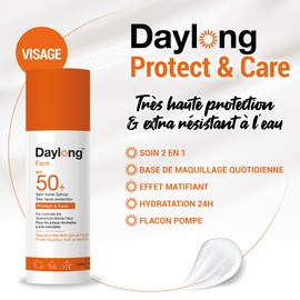 Daylong Protect & Care Liquid Sun Cream SPF50+ Face and Body Basic Makeup Daily Makeup Foundation 24 Hours Moisture 50ml