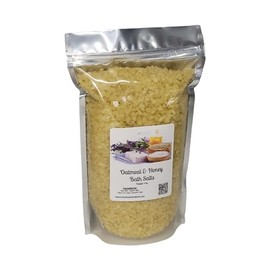 Bath Salts | 20lbs Bulk Bag/Box (320 oz.) | Oatmeal & Honey Scent | Epsom Salt | Sea Salt | Wholesale | Bathing | Body Care | Beauty | Relaxation | Spa | Pedicure | Manicure