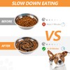 Slow Feeder Dog Bowls Insert, Animire Soft Silicone Slow Eating