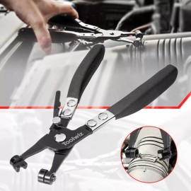 Toolwiz Hose Clamp Pliers Heavy Duty Hose Clamp Tool with Locking Device and Non-Slip...