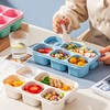 TOUWMX Bento Box Adult, 4 Pack 5 Compartments Meal Prep