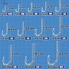 9KM DWLIFE Baitholder Fishing Hooks 50Pcs Double Barbs Worm Hook