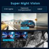 360° Dash Cam Front/Rear/Inside/Side 4-Channel Dash Camera FHD 1080P×4 Car