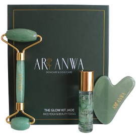 ARI ANWA Skincare ® Premium Mini Jade Roller - Real & High Quality | Effective Jade Face Roller | Facial Roller for Face Massage - Massage Roller - Jade Roller