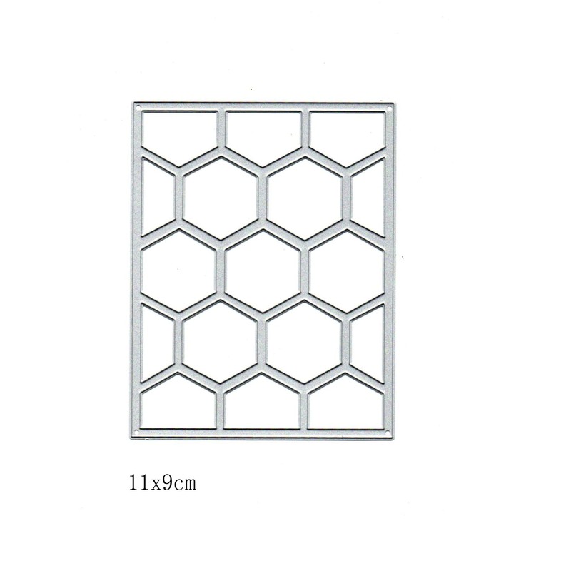 Hexagon Rectangle Frame Metal Die Cuts, Hexagon Rectangle Frame Cutting