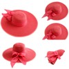Lanzom Womens 5.5 Inches Big Bowknot Straw Hat Large Floppy