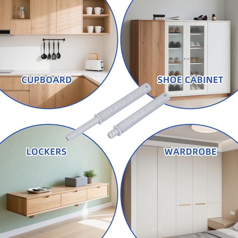 10 PCS Push to Open Door Latch Cabinet Hardware,Magnetic Push