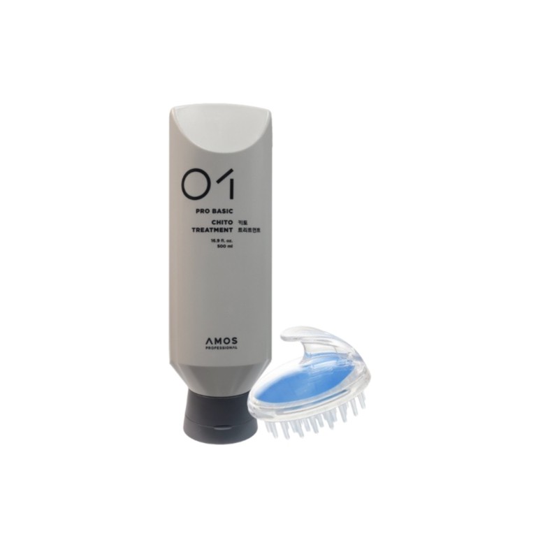 Amos Keto Treatment 500ml + Shampoo Brush / 아모스 키토트리트먼트