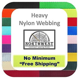 Tapecraft Heavy Nylon Webbing Available in ½”, 5/8”, ¾”, 1”, 1 ½” and 2” Widths. in Lots of 1 Yard, 5 Yards, 10 Yards, 20 Yards and 50 Yards. (I Florescent Orange, 1 Yard)