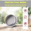 Round Aluminum Louver with Insect Screen, 2 Inches, White, 6-Pack