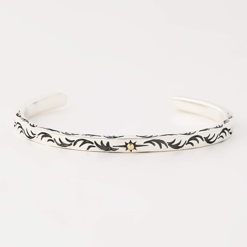cmy select 925 silver bangle native bracelet thin sun arabesque
