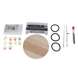 21 Hooks Darning Loom with Needles Household Loom Kit Small Weaving Machine for DIY Handicrafts Socks Clothes Repair