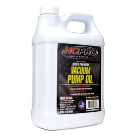 HCPRO Super Premium Vacuum Pump Oil - 1 Gallon (1) HCVPO128 Universal Synthetic Oil for Optimal Vacuum Performance, Extended Pump Life, and Non-Misting Formulation