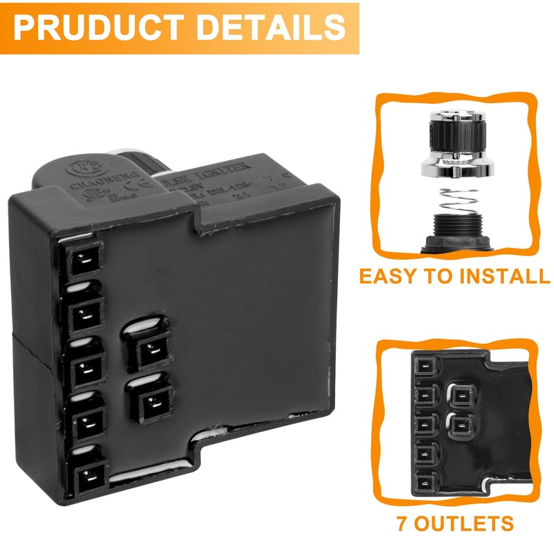7 Outlet Pulse Igniter DHL-128-7Q for Nexgrill 720-0898 720-0896B 720-0896X