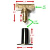 Midwest Hearth Gas Fire Pit Key Valve Kit - 1/2"