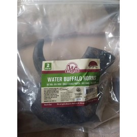 Wild Eats Water Buffalo Horn Dog Chews-2 Count-12 oz