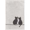 Cute Cats Edition You & Me 6263 Hand Towels Platinum
